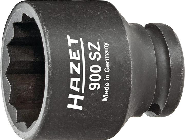 Actual product image HAZET Impact socket ∙ 12-point 900SZ-15 ∙ Square, hollow 12.5 mm (1/2 inch) ∙ Outside 12-point trac… (15 mm)