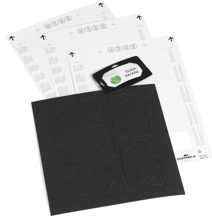 Actual product image Durable Name badge recycled paper 20pcs