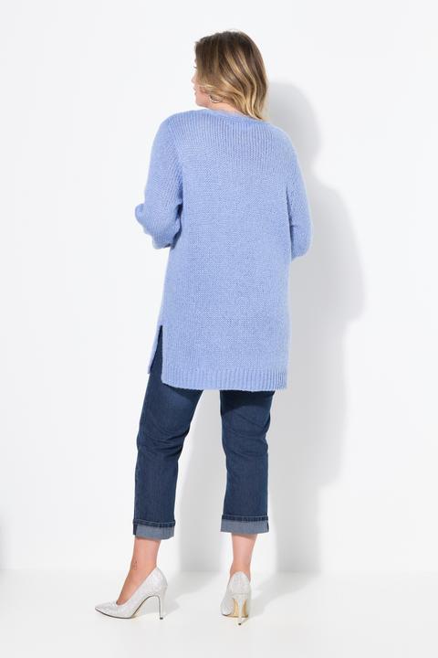 Produktbild Miamoda Pullover, Classic Fit, Grobstrick, Ausschnitt mit Spitze (56)