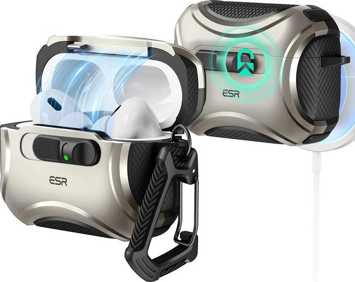 ESR - Cyber FlickLock HaloLock - Apple AirPods Pro 3 - Titanium (Kopfhörer Tasche)