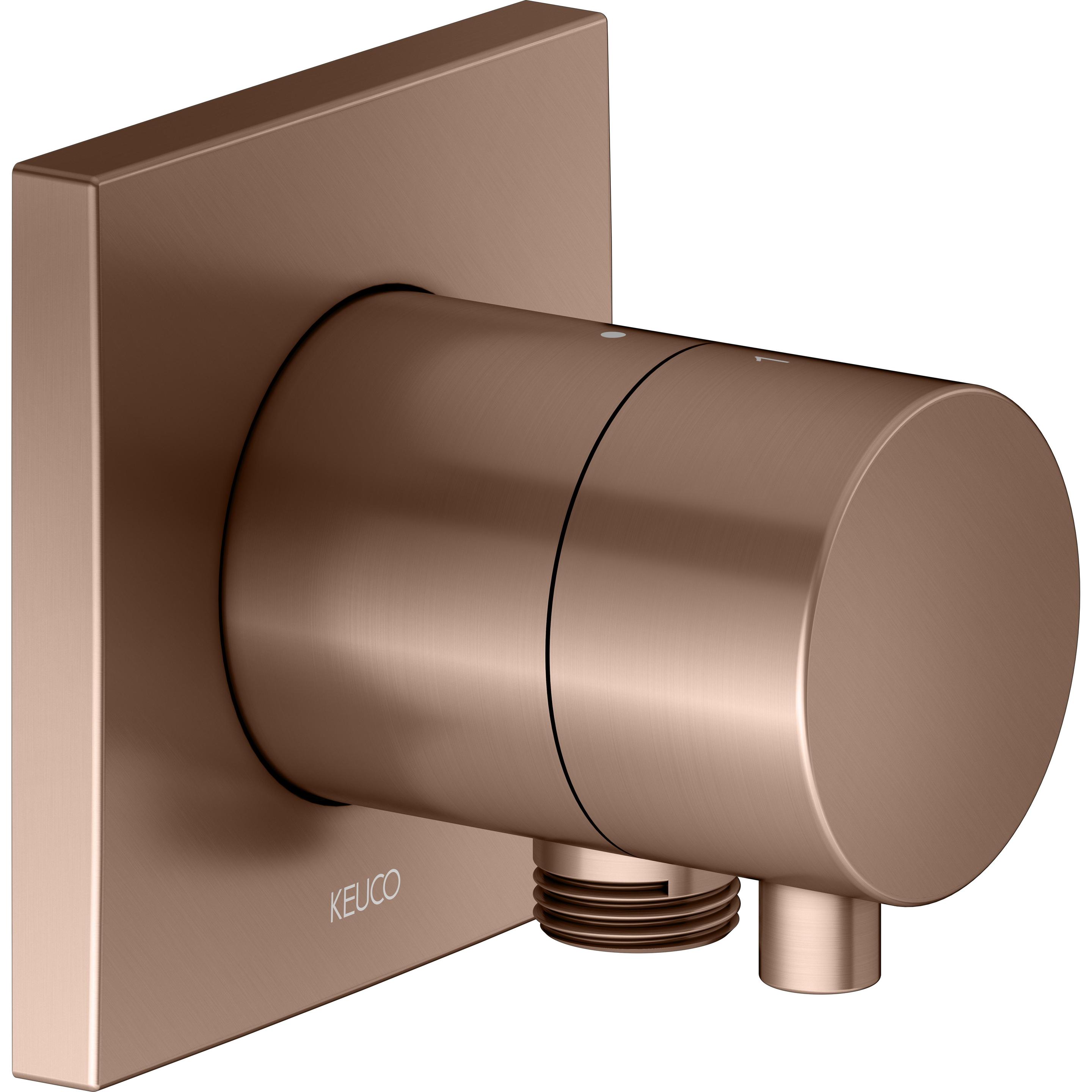 Keuco, Badarmatur, IXMO Umstellventil UP 2 Verbraucher, Schlauchanschluss mit Comfort Griff, ohne Absperrung, Ros