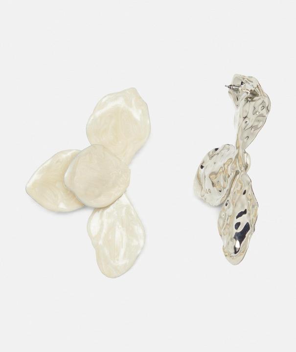 Produktbild Comma Statement-Ohrringe im abstrakten Blumendesign (Emaille, Metall)