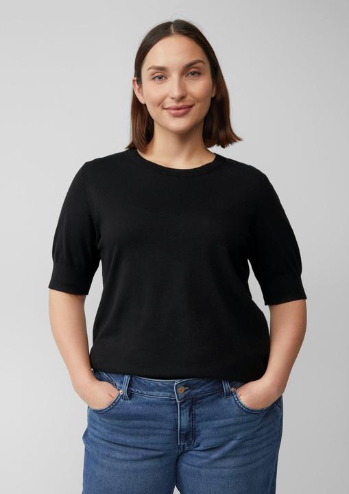 Produktbild S.Oliver Strickpullover Kurzärmeliger Strickpullover aus Viskosemix (44)