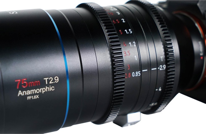 Actual product image Sirui Venus 75mm T2.9 1.6x Full-Frame Anamorphic lens(L mount) (L-Mount, full size)