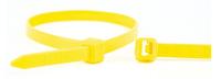 Produktbild WKK Kunststoffkabelbinder Gelb 370x4,8mm 100 St. (370 mm, 100 Stk.)