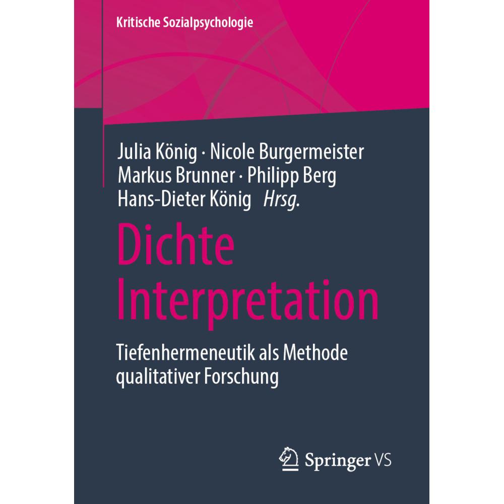 Dichte Interpretation, Fachbücher von Julia König, Nicole Burgermeister, Hans-Dieter König, Markus Brunner, Philipp Berg
