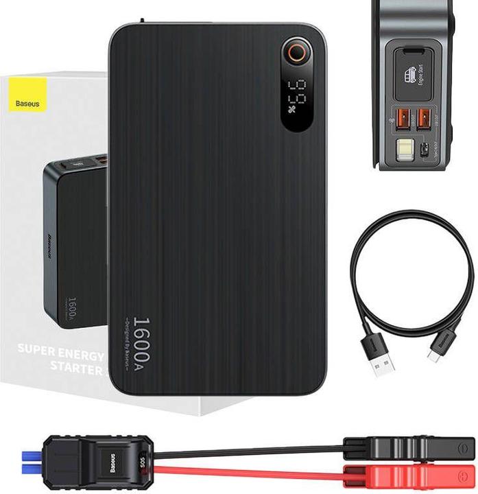 Actual product image Baseus Super Energy PRO Car Jump Starter (16000 mAh, 65 W, 59.20 Wh)