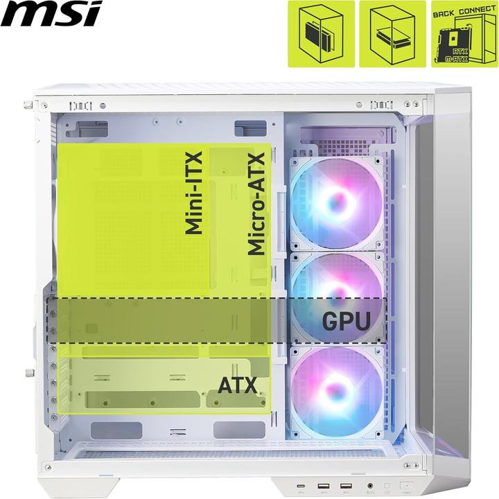 Actual product image MSI MAG Pano 100R PZ (ATX, mATX, Mini-ITX)