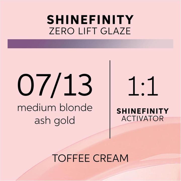 Productafbeelding Wella Shinefinity - Cool 07/13 Toffee Cream (07, 13 - Toffee Crème)