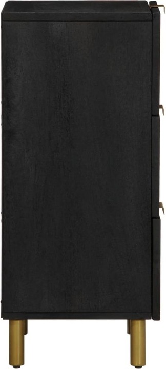 Actual product image VidaXL Sideboard with drawers Chest of drawers Sideboard Cabinet Black Wood-based material (40 x 33 x 75 cm)
