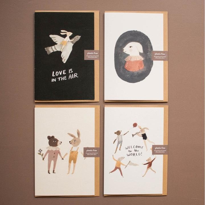 Immagine prodotto Main Sauvage Gefaltete A5-Karte - Willkommen auf der Welt (1 pz.)