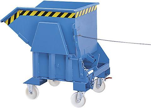 Actual product image eurokraft pro Tipping container, standard overall height, without chassis (1200 l)
