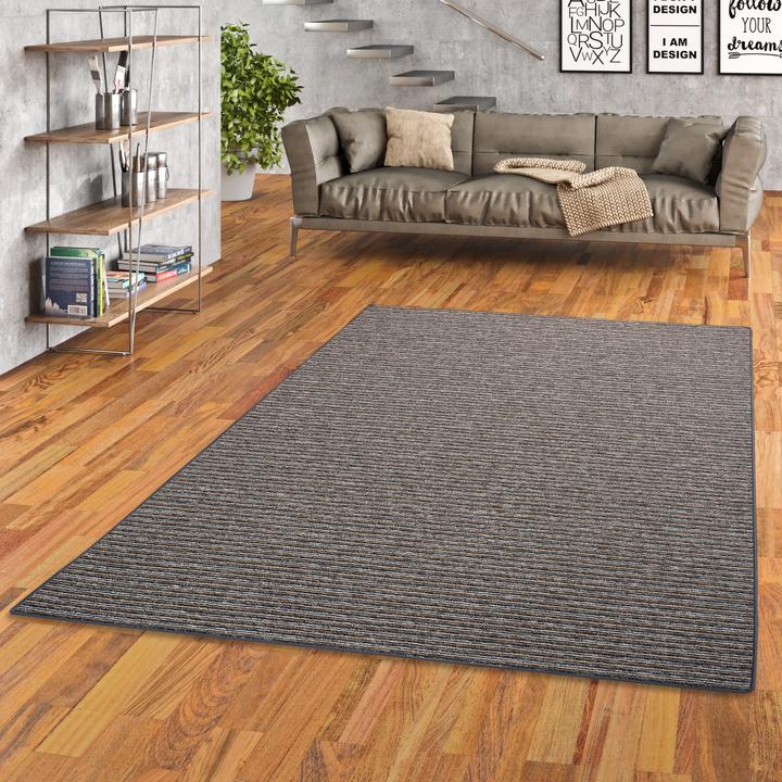 Produktbild Snapstyle Streifenberber Teppich Marta (100 x 100 cm)