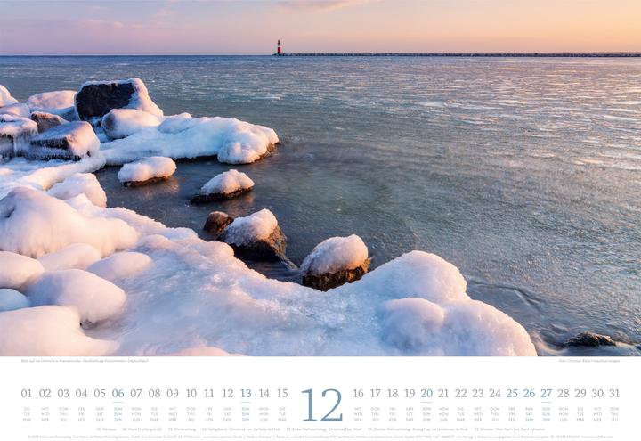 Image du produit Tage am Meer Kalender 2026 (45 x 33 cm, Couverture rigide, Anglais, Français, Allemand)