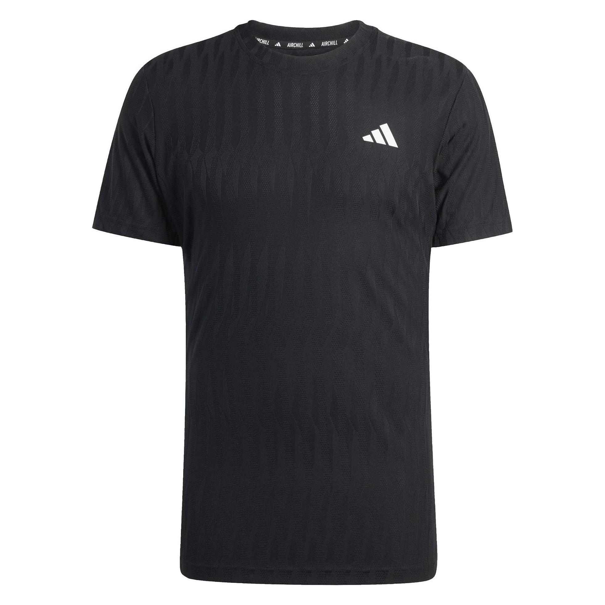 Adidas, Herren, Sportshirt, Herren-Tennis-Airchill-Freelift-T-Shirt In Schwarz (L), Schwarz, L