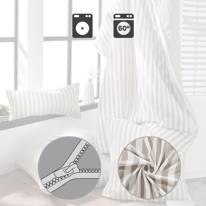 Image du produit Erwin Müller Wendebettwäsche (Housse de couette, 135 x 200 cm, 80 x 80 cm)