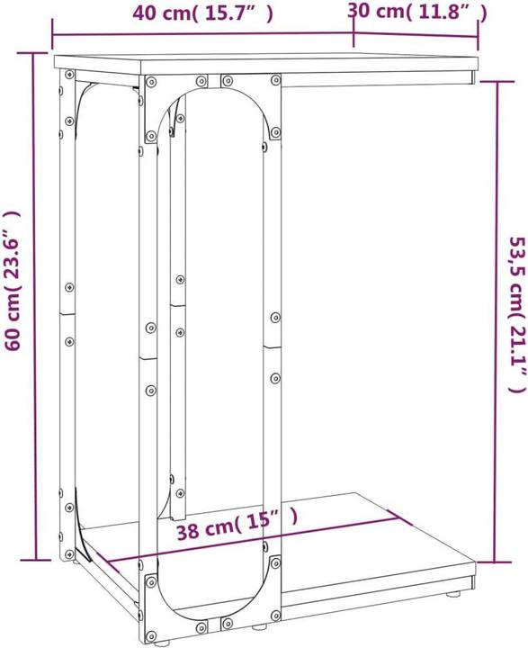 Image du produit VidaXL Breonna (40 x 30 x 60 cm)