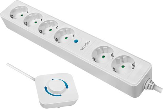 Produktbild LogiLink Steckdosenleiste,6xCEE 7/3,m.Fussschalter,1,5 (6x, 1.50 m)