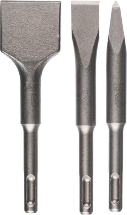 Actual product image Bosch Professional Zubehör 3-piece short chisel set, SDS plus, 0/20/40 mm (20 mm)