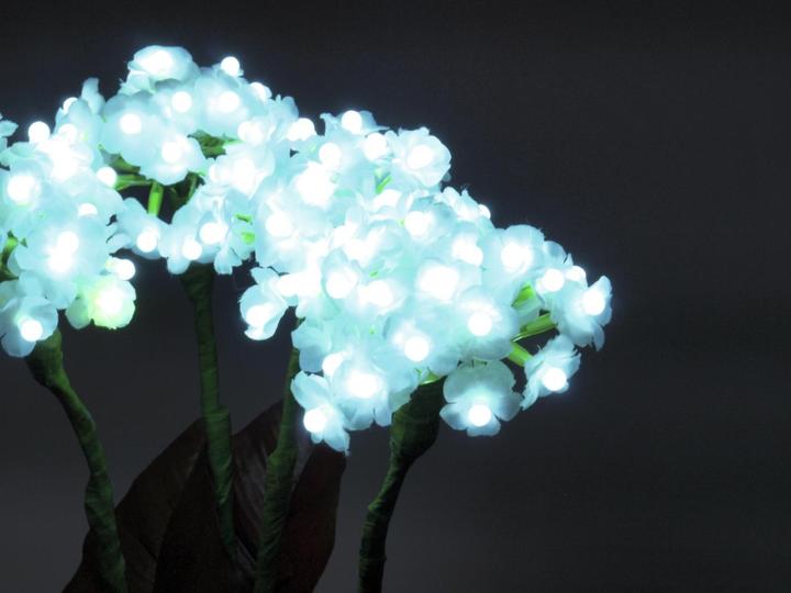 Actual product image Europalms Hydrangea, white with flowers, 100 LEDs