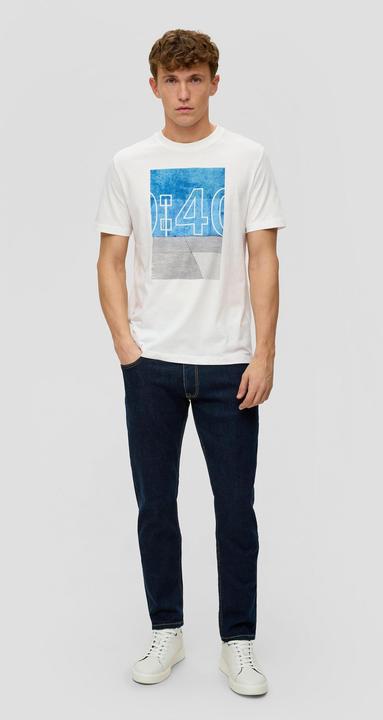 Produktbild s.Oliver T-Shirt Jerseyshirt mit Artwork (S)