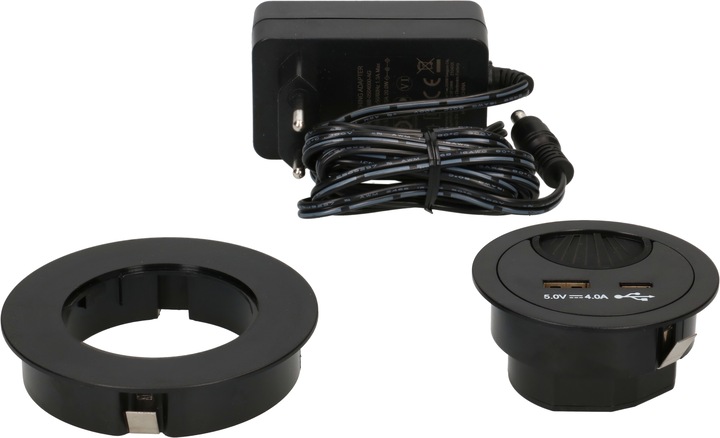 Image du produit Max Hauri Office Line Passage de câbles avec USB/A et USB/C Charger