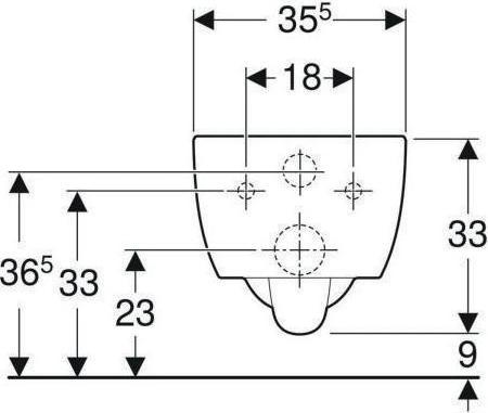 Actual product image Geberit Keramag / low-level WC iCon white wall-hung 204000000