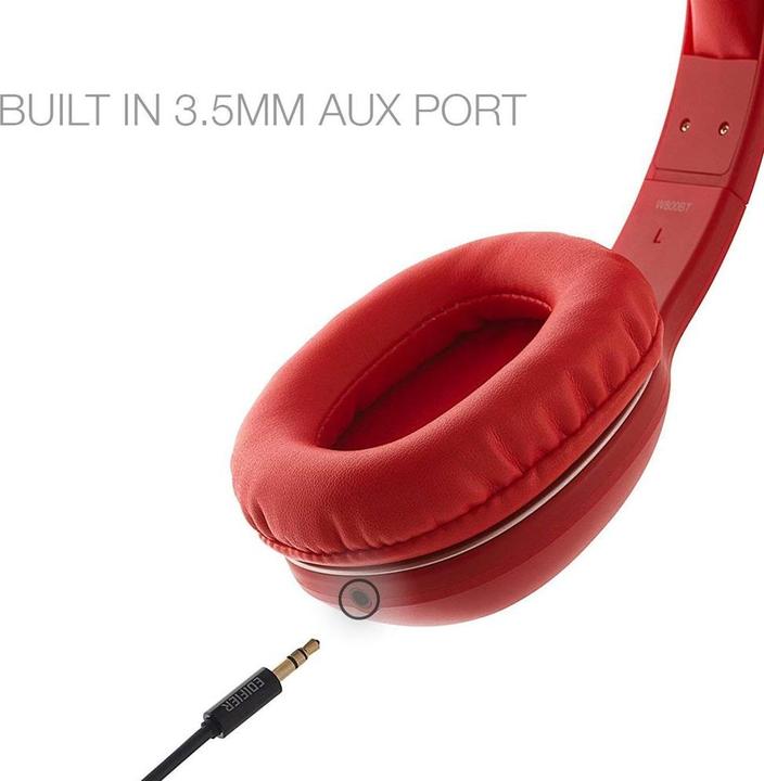 Actual product image Edifier wireless headphones W800BT Plus, aptX (raudonas) (ANC, 55 h, Wireless)