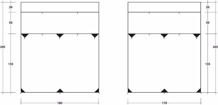 Actual product image Outwell Fallcrest Side Panel Set (Tarp, 1.30 kg, 1 person)