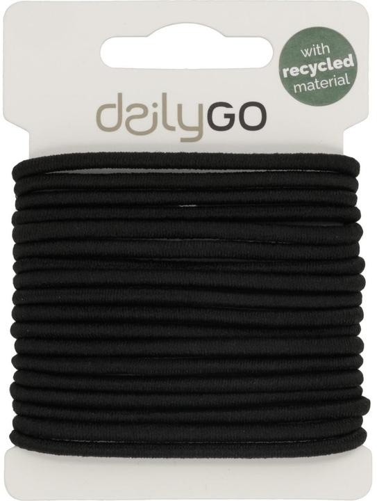 DailyGo Haargummi 18 Stück, Schwarz (Élastiques à cheveux)