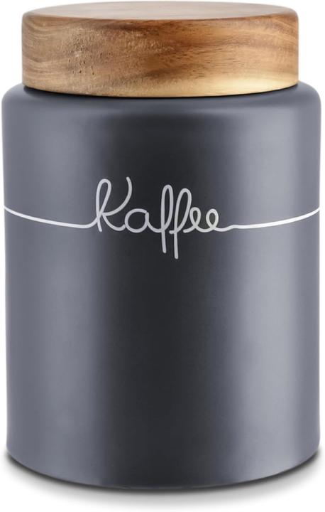 Actual product image KHG Luftdichte Kaffeedose mit Holzdeckel (1 l)