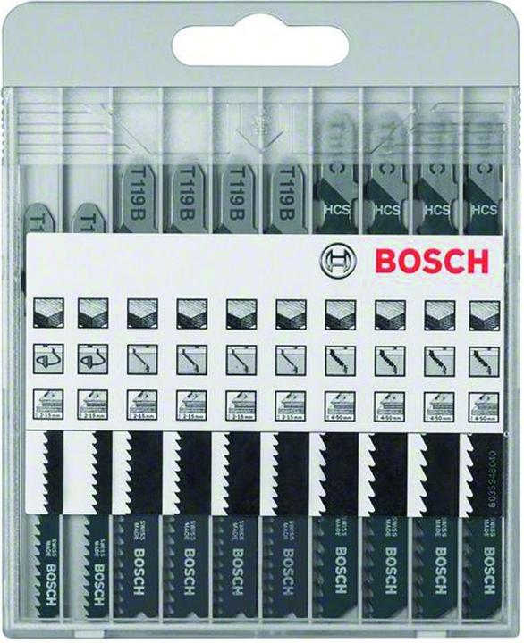 Actual product image Bosch Professional Zubehör Basic for Wood Set 10 pieces