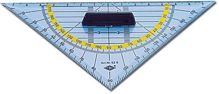 Actual product image Wedo Geometry Triangle (16 cm, Plastic)