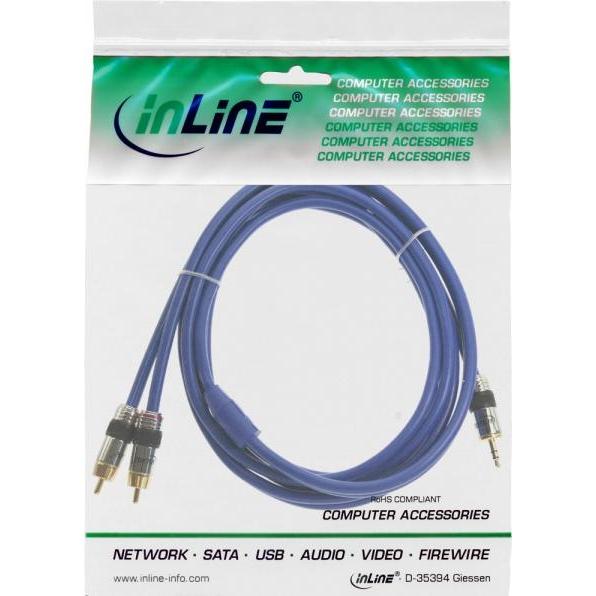 Thumbnail - InLine Cinch – 3.5mm (20 m, Cinch, 3.5mm Klinke (AUX)), Audio Kabel