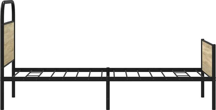 Produktbild VidaXL Bettgestell ohne Matratze 75x190 cm Sonoma-Eiche Holzwerkstoff (75 x 190 cm)