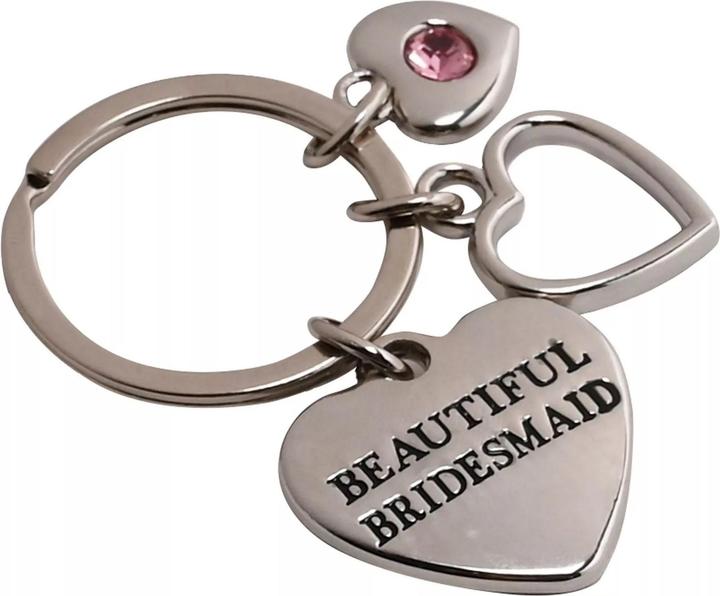 Actual product image Amore Charm Bridesmaid Keyring