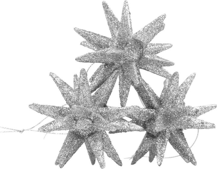 Viana Funkelnde Weihnachtssterne fr Christbaum Winterdeko 6er Set
