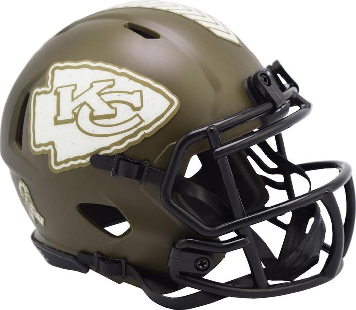 Actual product image Riddell Speed Mini Football Helmet Salute Kansas City Chiefs