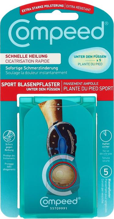 Actual product image Compeed Hydrocolloid patches for blisters under the feet (5 x)