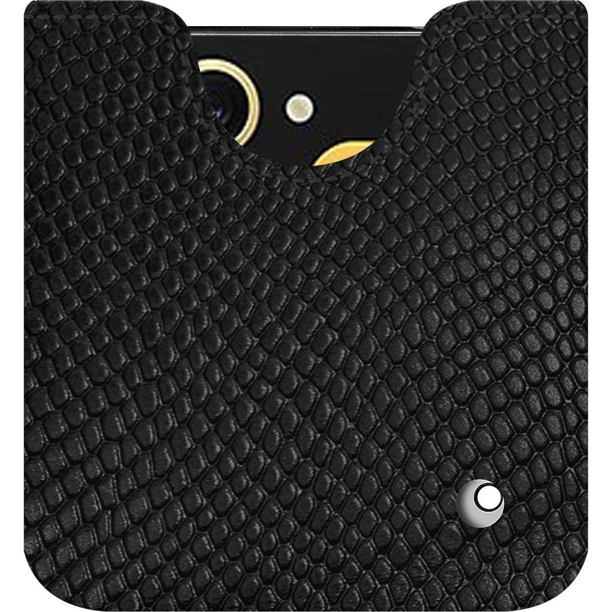 Thumbnail - Noreve Lederschutzhülle (Samsung Galaxy Z Flip6), Smartphone Hülle, Schwarz