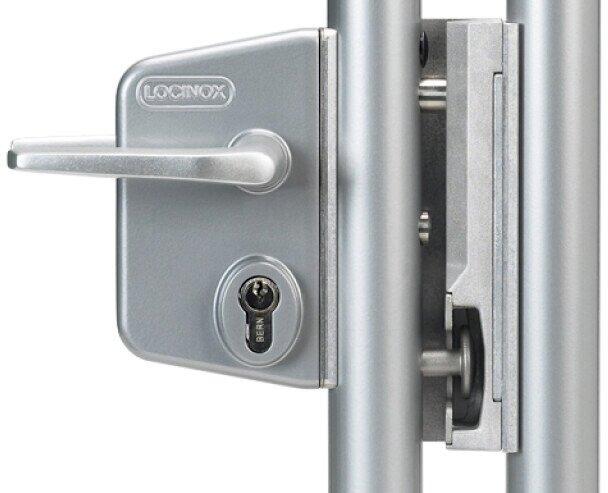 Image du produit Locinox Serrure de portail de jardin per tubes ronds et rectangulaire (1 pcs)