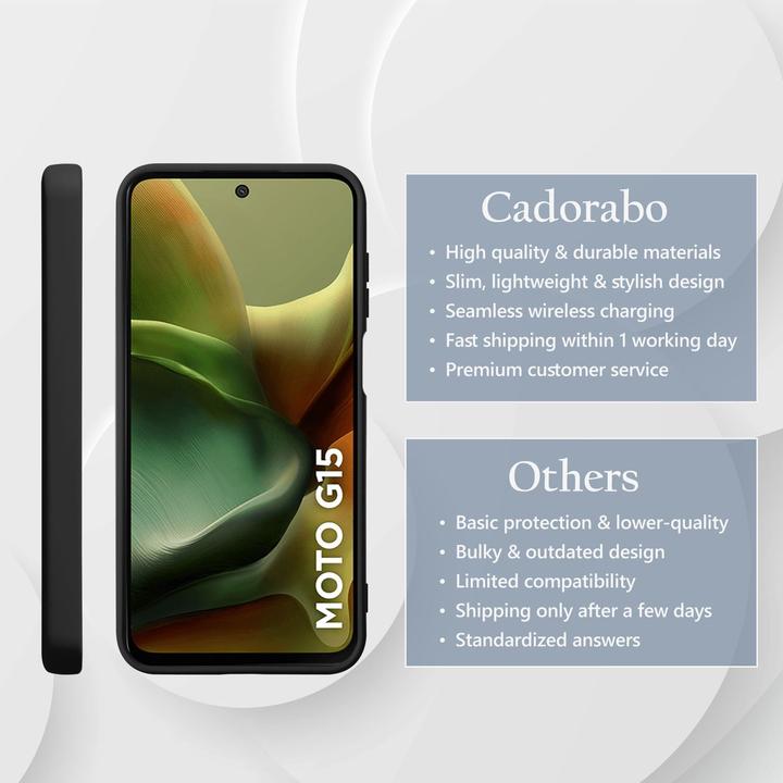 Produktbild Cadorabo Hülle für Motorola Moto G15 im Liquid Case Design (Motorola Moto C)