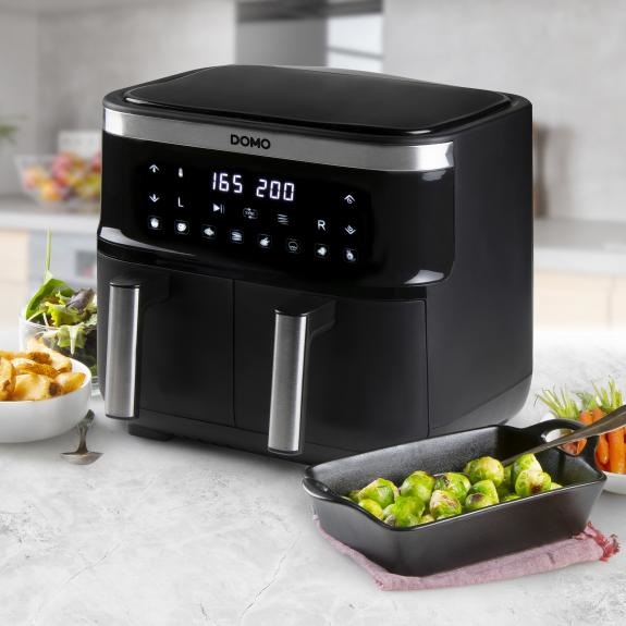 Image du produit Domo DO537FR Friteuse Protection contre la surchauffe, fonction minuterie, avec écran, revêtement