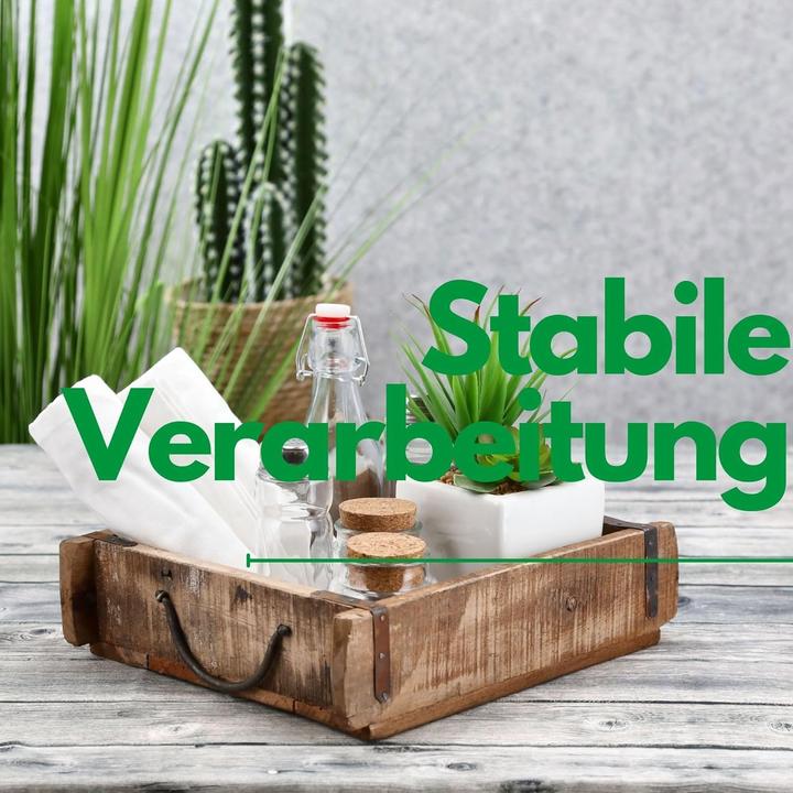 Produktbild Novaliv Holzkiste Vintage 30 x 25 x 8 cm Alte Ziegelform Holz Gross Allzweckkiste aus recyceltem Alth