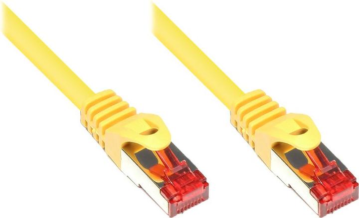 Image du produit Good Connections RNS® Câble patch avec protection d'encliquetage, Cat. 6, S/FTP, PiMF, PVC, 250MHz, jaune, 15m (PiMF, S/FTP, CAT6, 15 m)