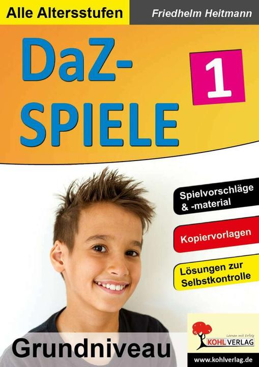 Produktbild DaZ-Spiele in drei Niveaustufen 1. Grundniveau (Deutsch, Friedhelm Heitmann, 2017)