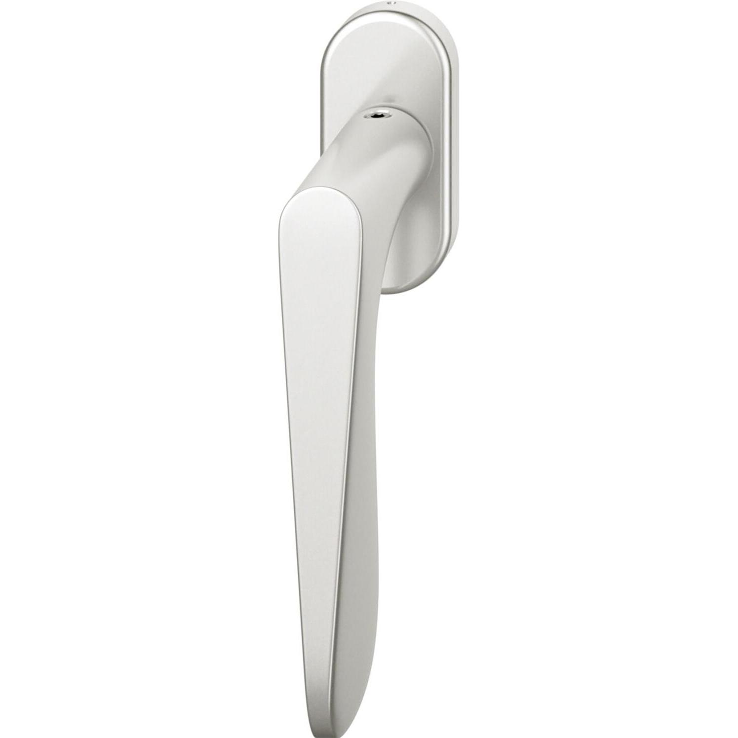 FSB, Türgriff + Fenstergriff, Fenstergriff 34 1144 ovale Rosette Griff universal Aluminium silber eloxiert (Türgriff)