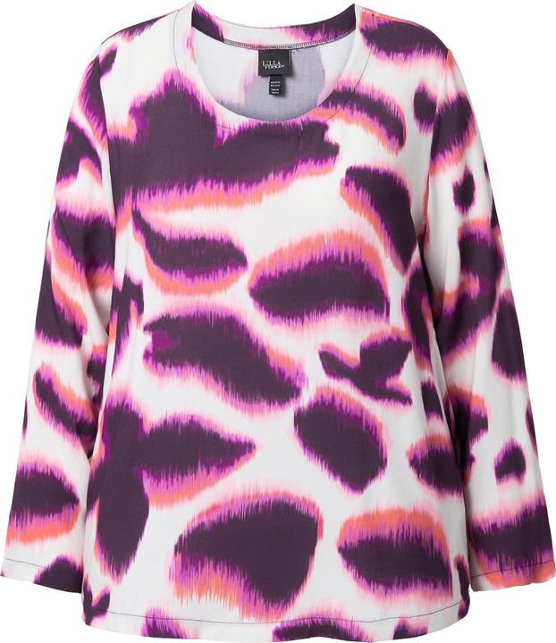 Image du produit Ulla Popken Blouse avec imprimé, décolleté rond et manches longues (54)