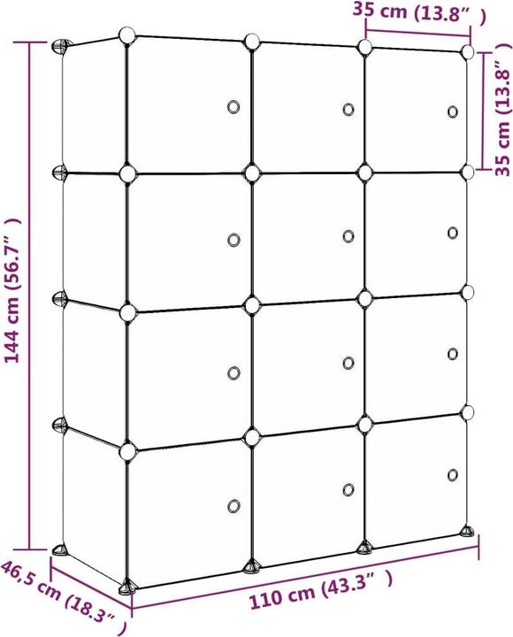 Produktbild vidaXL Kinderschrank