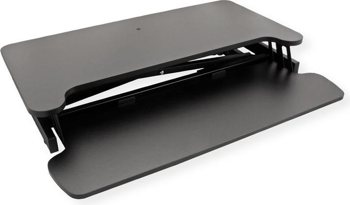 Produktbild Value Sitz-Steh-Schreibtischaufsatz mit Tastaturablage